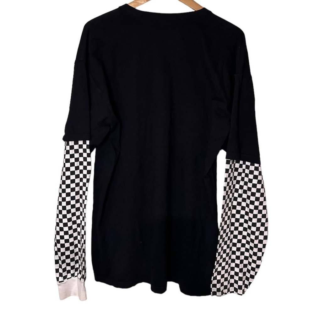 Authentic XL Vans black checkered long sleeve